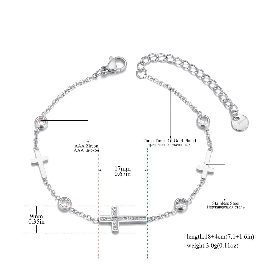 Silver Faith Charm Karkötő