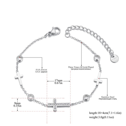 Silver Faith Charm Karkötő