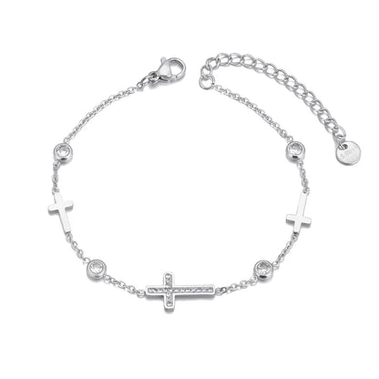 Silver Faith Charm Karkötő